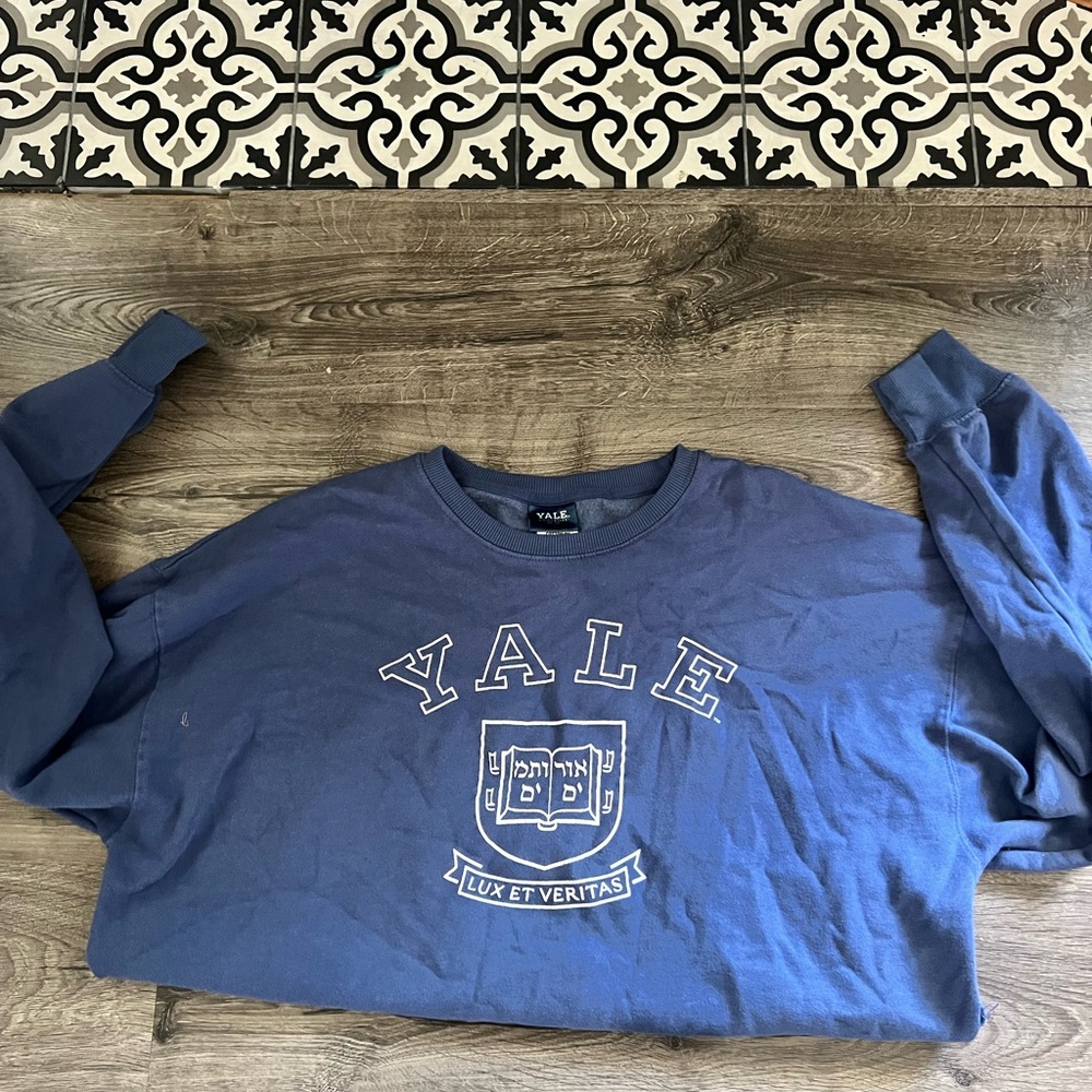Blue Yale sweatshirt